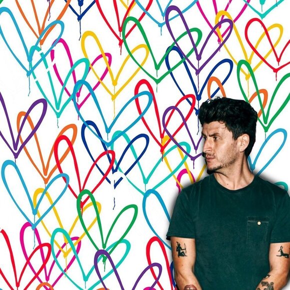 SKECHERS WOMEN'S POPPY DRIPPIN LOVE X JAMES GOLDCROWN LOVEWALL SHOE SIZE… - Picture 3 of 12